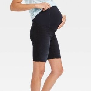 Nwt over belly bermuda maternity jean shorts - isabel maternity
